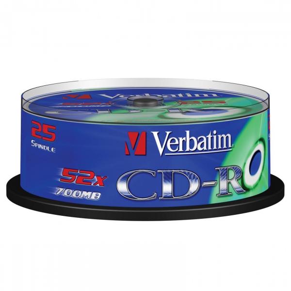 Verbatim CD-R DL 80, Extra Protection, cake 25ks 43432