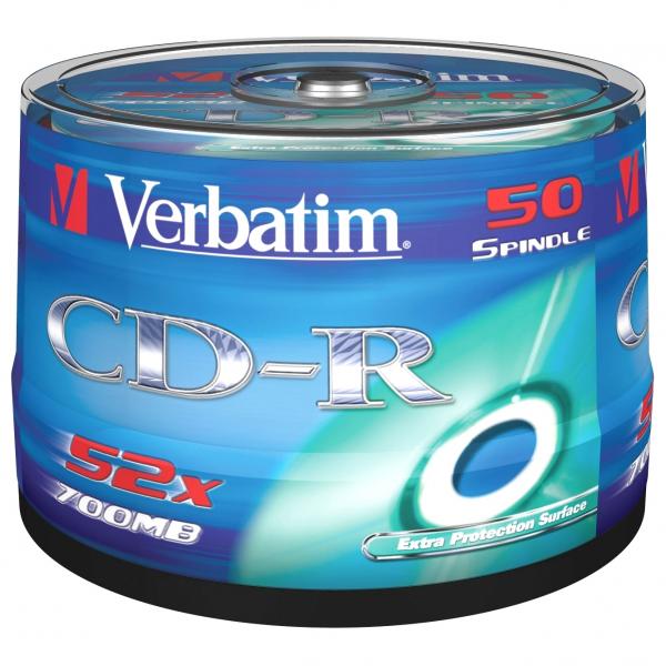 Verbatim CD-R DL 80, Extra Protection, cake 50ks 43351