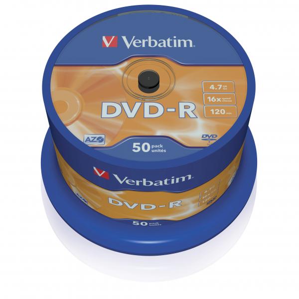 Verbatim DVD-R (16x), cake 50ks 43548
