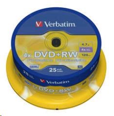 Verbatim DVD+RW (4x), cake 25ks 43489