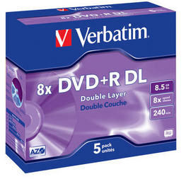 Verbatim DVD+R (8x) - Double Layer 1ks 43541