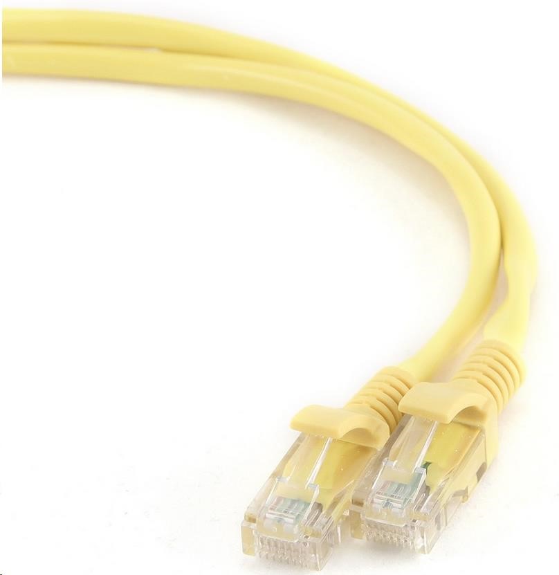 GEMBIRD Kabel UTP patch 0.5m, žlutý PP12-0.5M/Y
