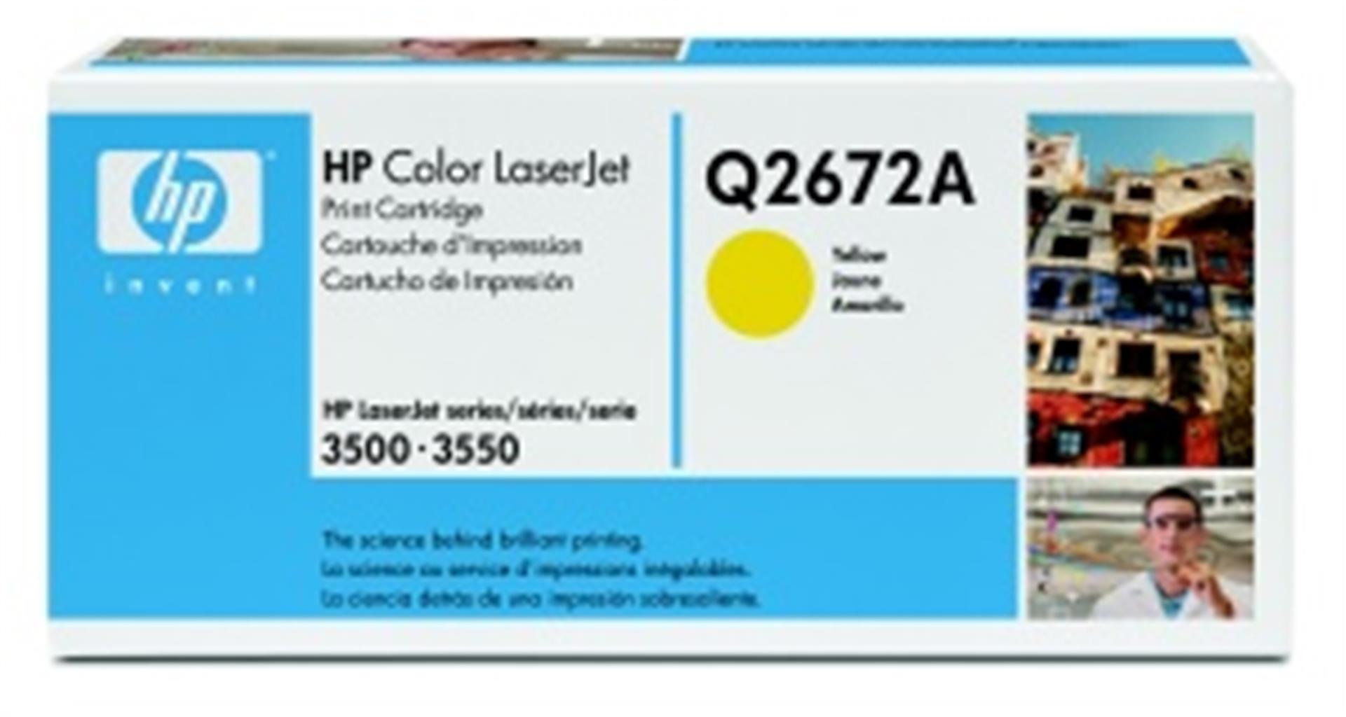 HP toner Q2672A - yellow