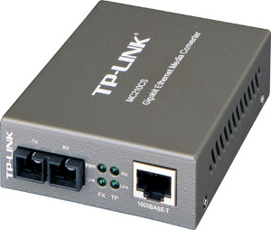TP-LINK MC210CS, převodník , 1000TX/1000FX SM, SC, 15 k - Verze 2 (9V)