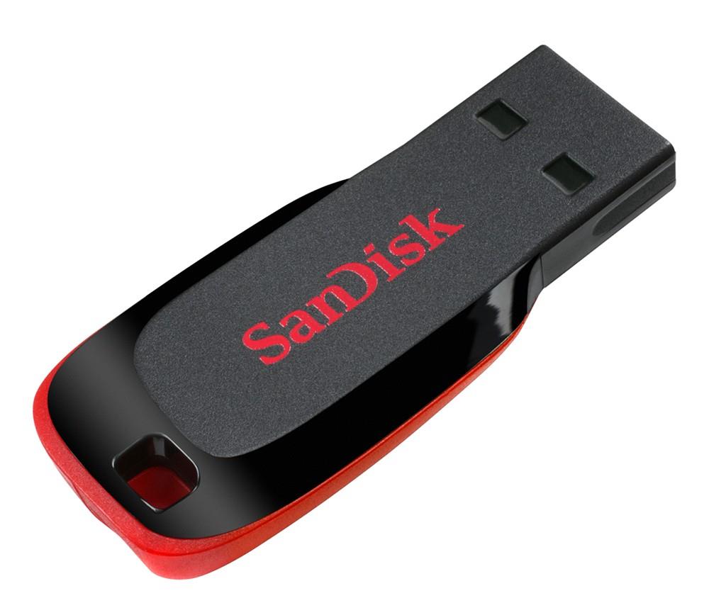 Sandisk Cruzer Blade - 64GB USB 2.0 flashdisk (zápis: 7MB/s; čtení: 18MB/s) SDCZ50-064G-B35