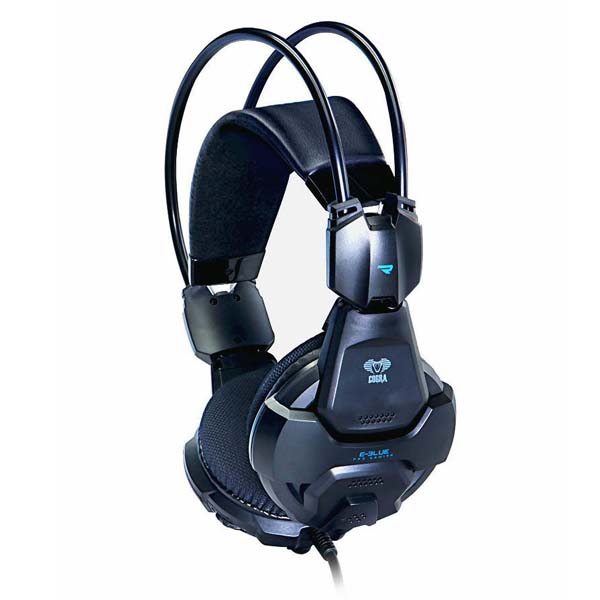 E-blue Cobra HS 926 - herní sluchátka s mikrofonem, černá, 3.5mm+USB konektor EHS926BKAA-IY