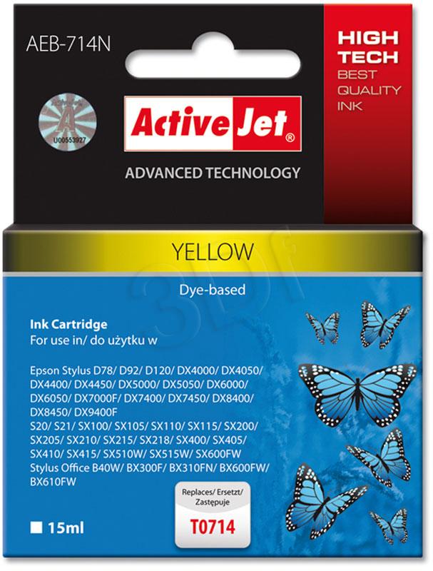 ActiveJet T0714 D78/DX6000/DX6050 - Yellow - 15 ml AEB-714 EXPACJAEP0107