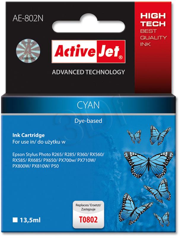 ActiveJet T0802 R265/R360/RX560 - Cyan - 12 ml AE-802 EXPACJAEP0109