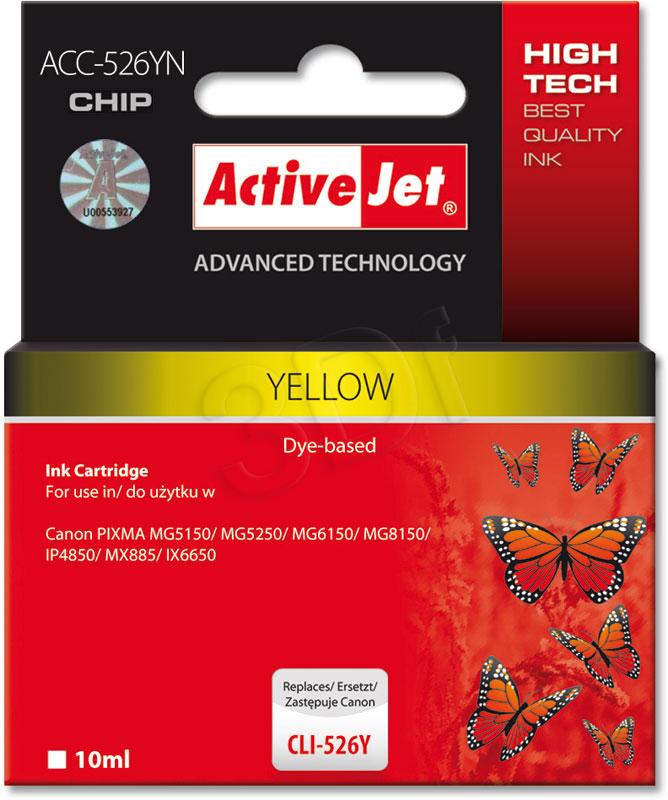 ActiveJet CLI-526Y - 10 ml - 100% NEW (WITH CHIP) ACC-526Y EXPACJACA0108