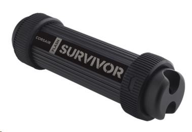 Corsair Survivor Stealth - 32GB USB3 kovovy+guma (čtení max 70MB/s, zápis max 20MB/s) CMFSS3B-32GB
