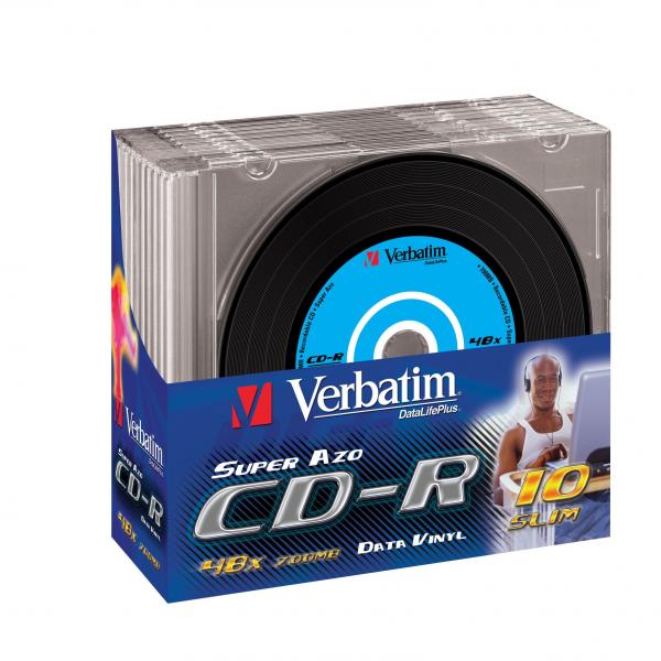 Verbatim CD-R DL 80, Vinyl, slim 10ks 43426