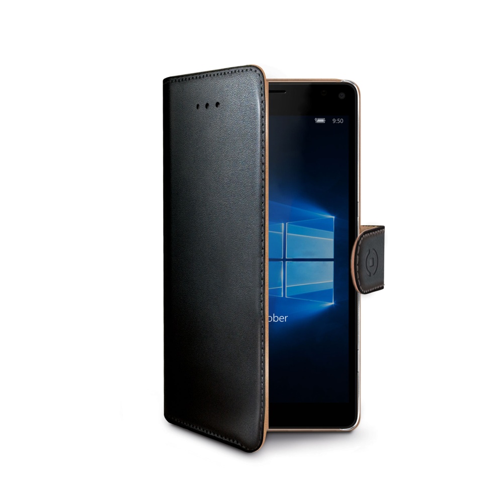 Celly Pouzdro typu kniha Wallet Lumia 950 - černé WALLY523