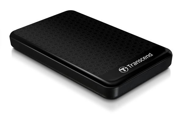 Transcend StoreJet 25A3 1TB - USB 2.0/3.0 2,5'' HDD antishock / fast backup, černý TS1TSJ25A3K