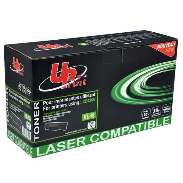 UPrint kompatibilní toner s CB436A, black, 2000str., HP LaserJet P1505, P1506, M1522n HL-18
