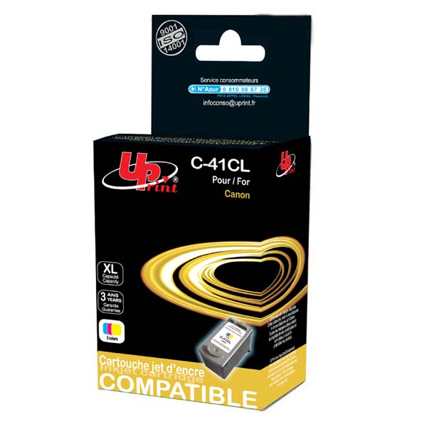 UPrint kompatibilní ink s CL41,color,500str.,18ml,C-41CL - pro Canon iP1600,iP2200,iP6210D,MP1