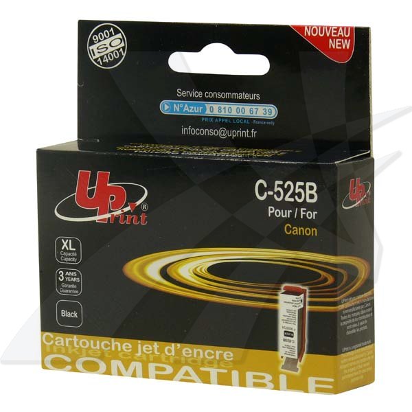 UPrint kompatibilní ink s PGI525PGBK - Black,20ml,C-525B,pro Canon Pixma MG5150,5250,6150,8150