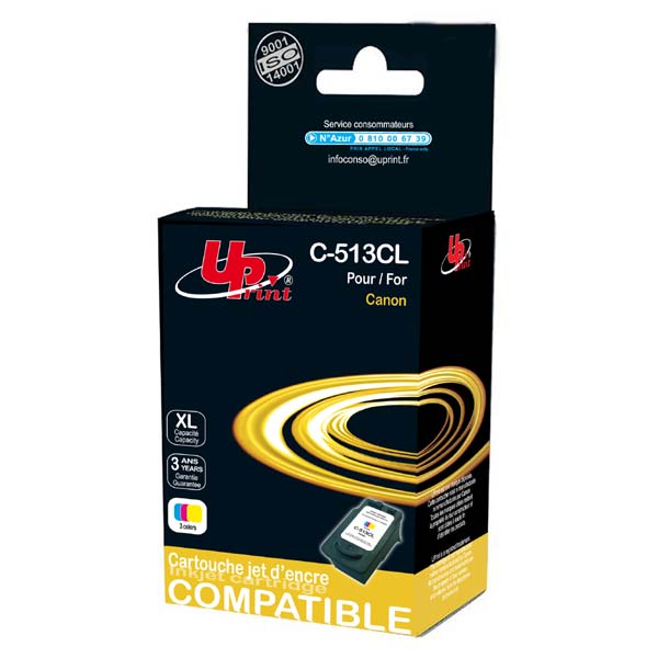 UPrint kompatibilní ink s CL513, color,15ml,C-513CL - pro Canon MP240,MP260