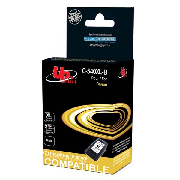 UPrint kompatibilní ink s PG540XL - Black,750str.,25ml,C-540XL-B,pro Canon Pixma MG2150,3150