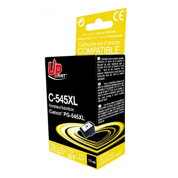 UPrint kompatibilní ink s PG-545XL, black, 470str., 18ml, pro Canon Pixma MG2450, 2550 C-545XL