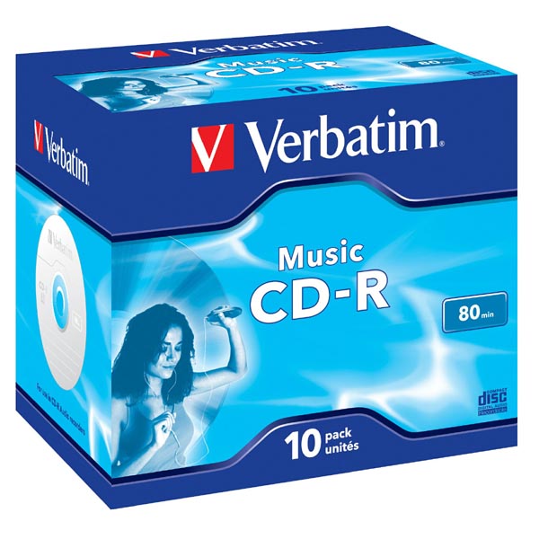 Verbatim CD-R jewel AUDIO 80min - 10ks 43365