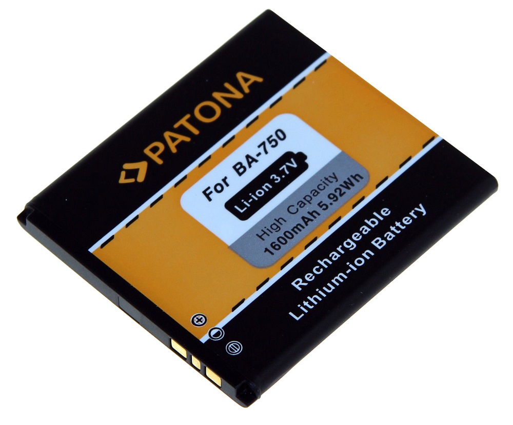 Patona Sony Ericsson BA750 1600mAh 3,7V Li-Ion PT3067