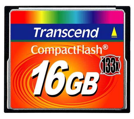 Transcend Compact Flash 16GB High Speed 133x TS16GCF133
