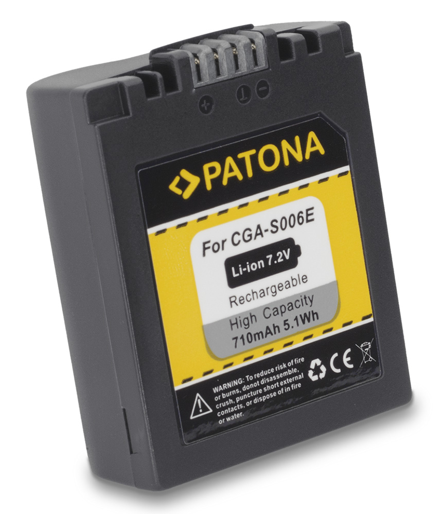 Patona baterie pro foto Panasonic CGA-S006E 710mAh PT1042