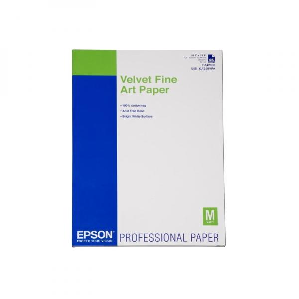 Epson Velvet Fine Art Paper, DIN A2, 260g/m?, 25 listů C13S042096