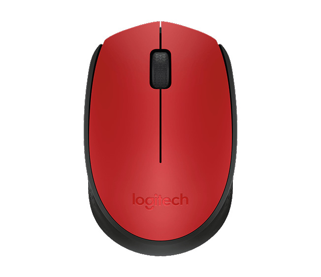 Logitech M171 Wireless Mouse, RED, červená 910-004641