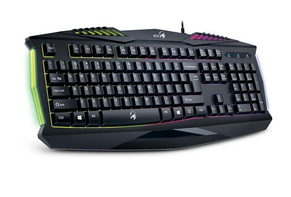 Genius GX GAMING Scorpion K220, Herní drátová klávesnice, podsvícená, USB, černá, CZ+SK layout 31310475105