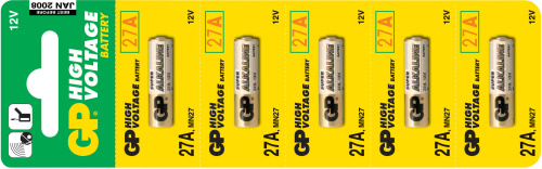 GP Alkalická Baterie 5x 27A 1021002715