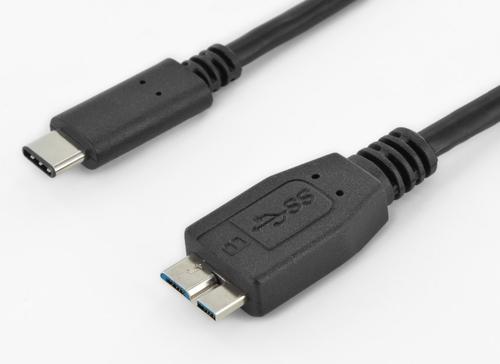 Premiumcord Kabel USB 3.1 konektor C/male USB 3.0 konektor Micro-B/male, 0.6m KU31CMB06BK
