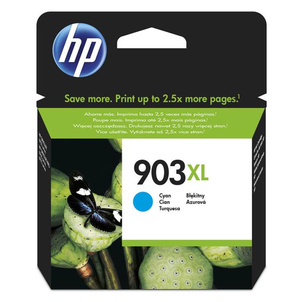 HP 903XL - azurová inkoustová kazeta, T6M03AE