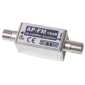 AMS Anténní zesilovač AP-FM - 18 dB
