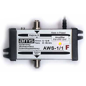 AMS Anténní zesilovač AWS-1/1F (1-69,1-OUT 16dB)