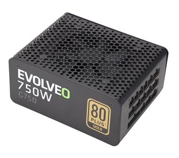 Evolveo G750 zdroj 750W, eff 91%, 80+ GOLD, aPFC, modulární, retail E-G750R