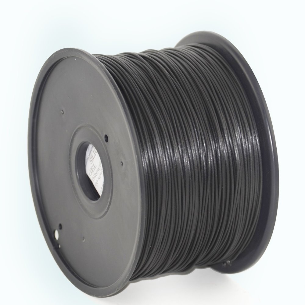 Gembird Tisková struna (filament) PLA, 1,75mm, 1kg, černá 3DP-PLA1.75-01-BK