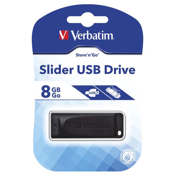 Verbatim Store 'n' Go SLIDER 8GB - černá 98695