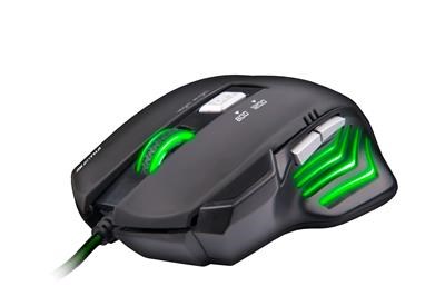 C-Tech Akantha herní myš, zelené podsvícení, USB GM-01G