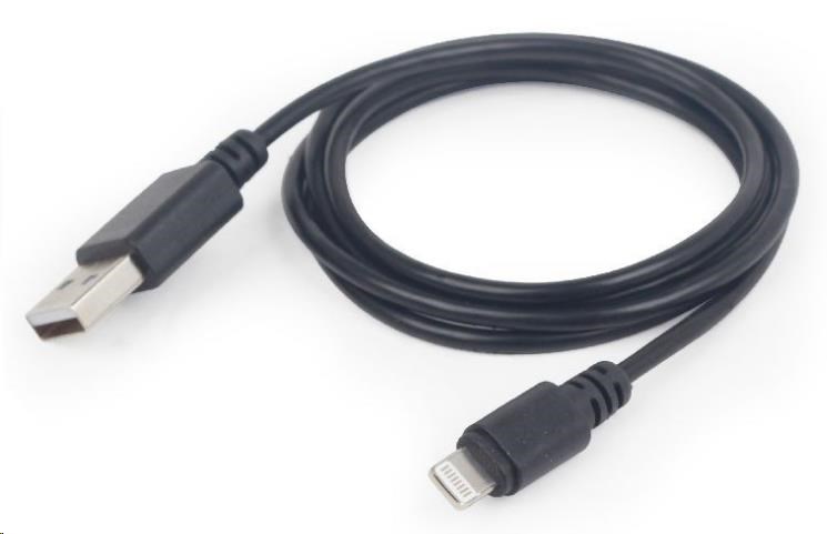 Kabel USB 2.0 Lightning (IP5 a vyšší) nabíjecí a synchronizační kabel, 1m, černý CC-USB2-AMLM-1M