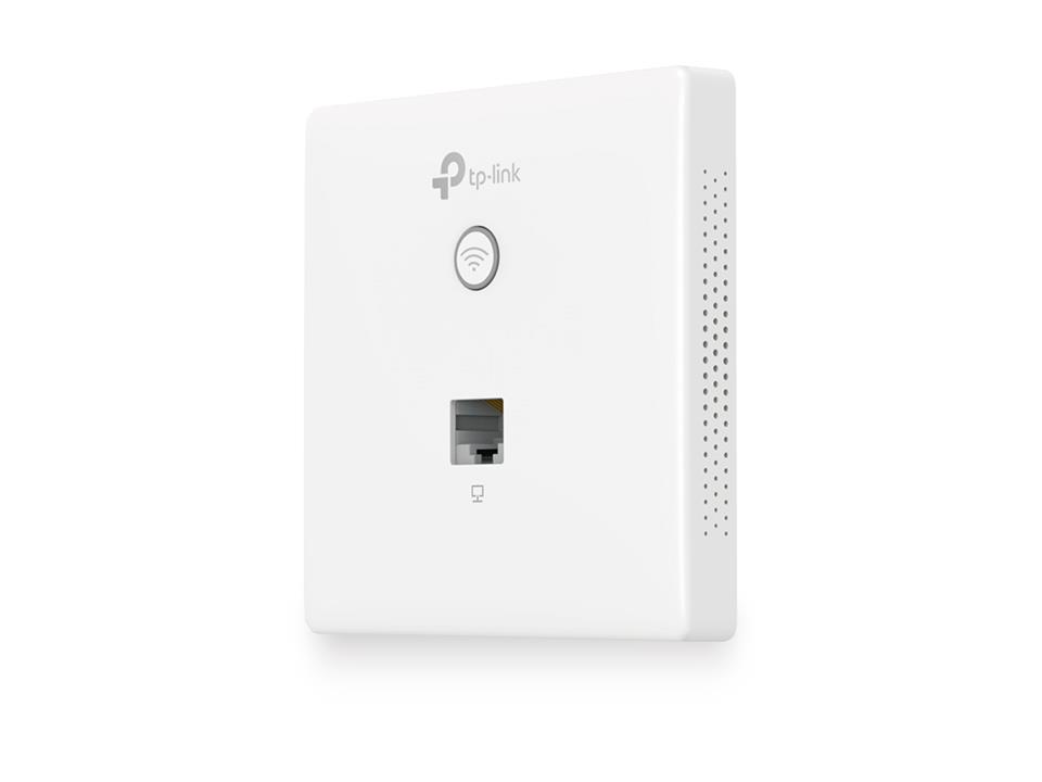 TP-Link EAP115-Wall, Wireless 802.11n/300Mbps 802.3af PoE AP, Wall-Plate