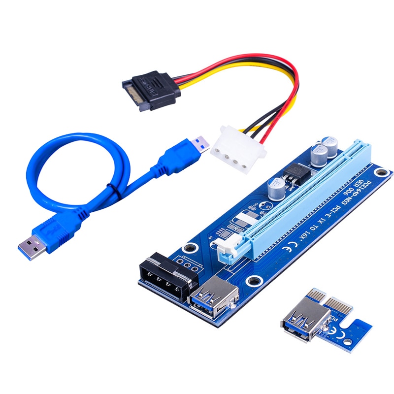 PCI-E Mining Riser x1 to 16x (60cm USB) - MNOŽSTEVNÍ SLEVY DA-90358