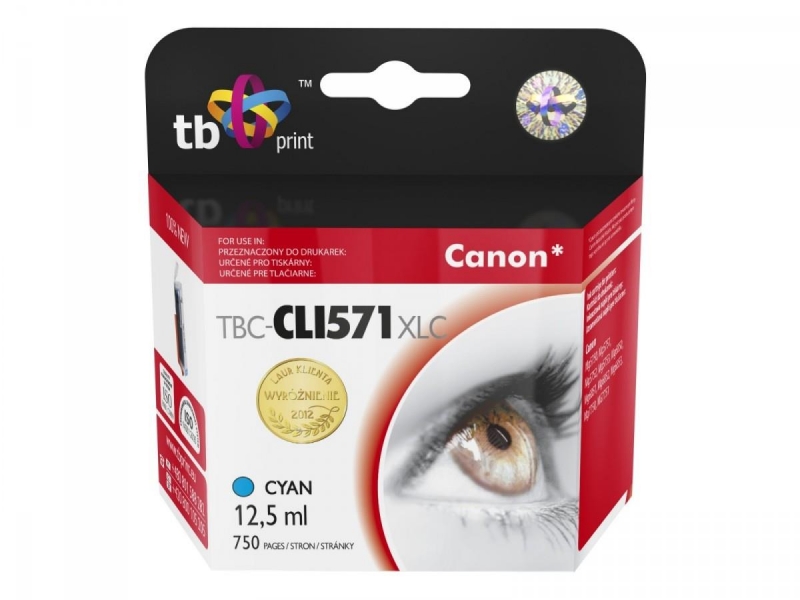 TB kompat. s Canon CLI-571XL CY Cyan TBC-CLI571XLC