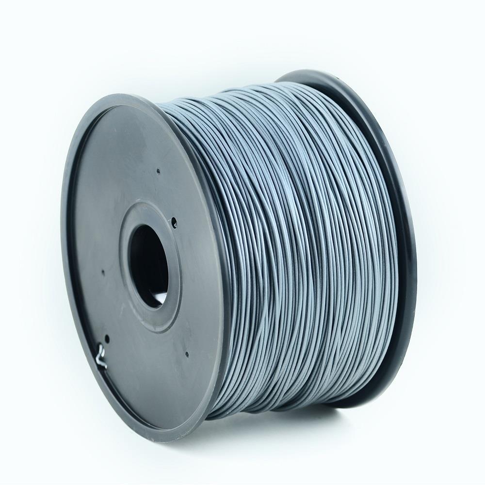 Gembird Tisková struna (filament) PLA, 1,75mm, 1kg, stříbrná 3DP-PLA1.75-01-S
