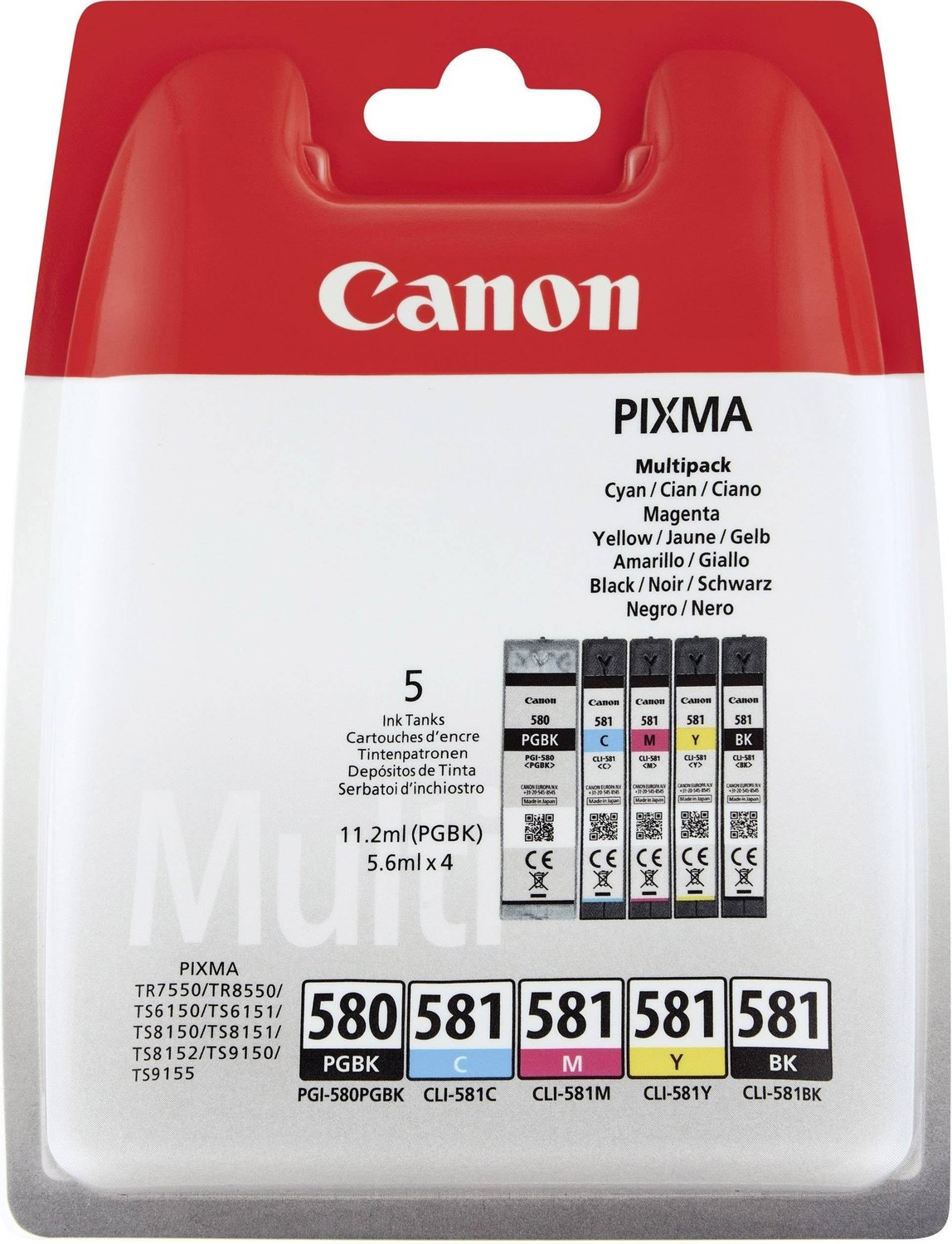 Canon PGI-580/CLI-581 BK/CMYK MULTI BL 2078C005