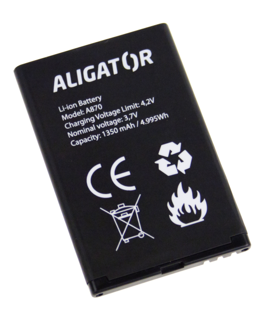 Aligator baterie A800/A850/A870/D920 Li-Ion bulk A870BAL