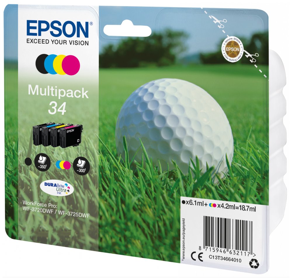 Epson Multipack 4-colours 34 DURABrite Ultra Ink C13T34664010