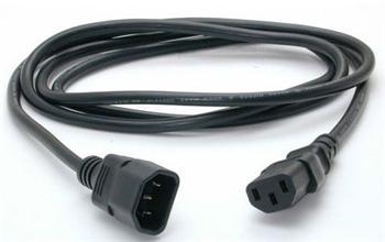 PremiumCord Prodlužovací kabel - síť 230V, IEC 320 C13 - C14, 0.5 m KPS05