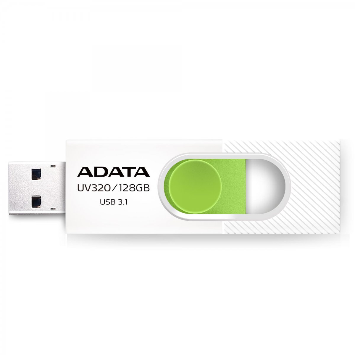 AData UV320 128GB, USB 3.1 bílo-zelený AUV320-128G-RWHGN