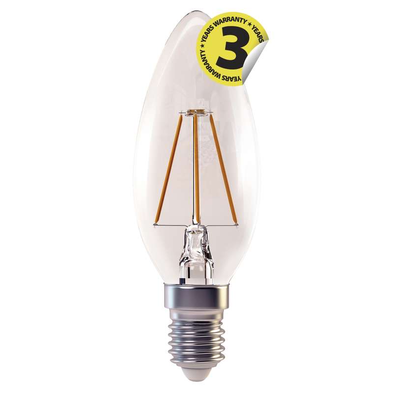 Emos LED žárovka CANDLE, 4W/37W E14, WW teplá bílá, 420 lm, Filament A+ 1525281200